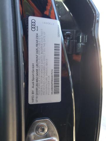 2019 AUDI RS3 WUABWGFF8KA907574