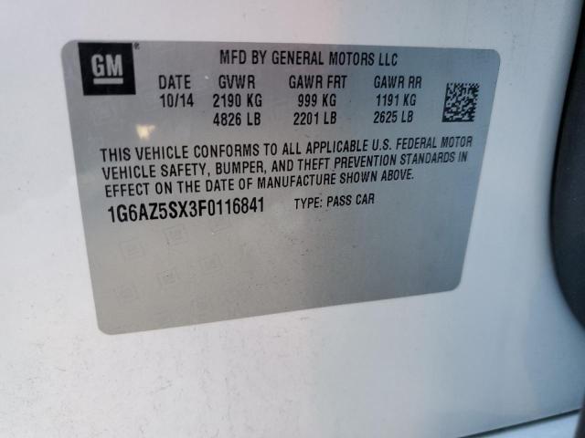 2015 CADILLAC CTS PREMIU - 1G6AZ5SX3F0116841