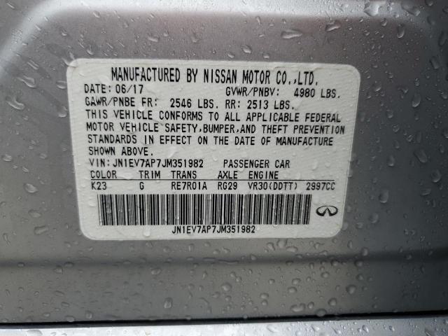 2018 INFINITI Q50 LUXE - JN1EV7AP7JM351982