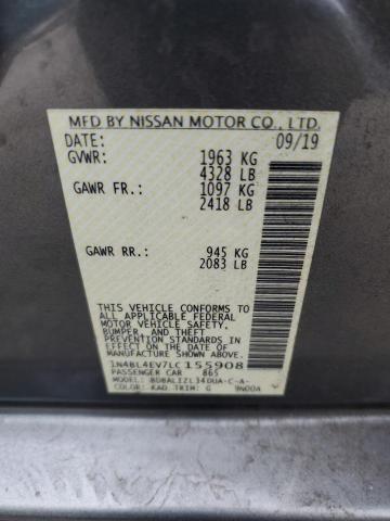 2020 NISSAN ALTIMA SL 1N4BL4EV7LC155908