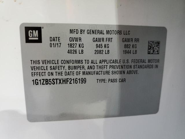 2017 CHEVROLET MALIBU LS - 1G1ZB5STXHF216199
