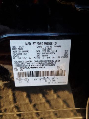2021 FORD EDGE SEL 2FMPK4J95MBA38420