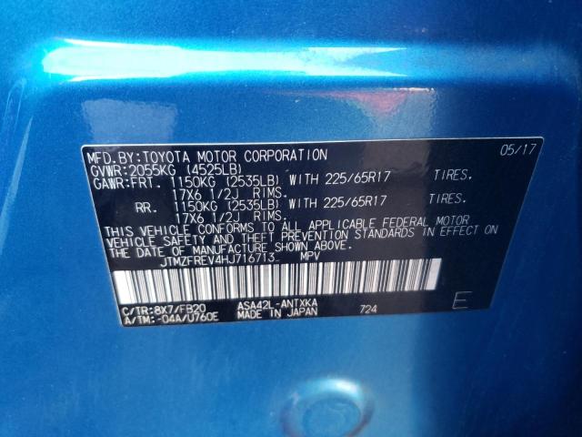 2017 TOYOTA RAV4 LE - JTMZFREV4HJ716713