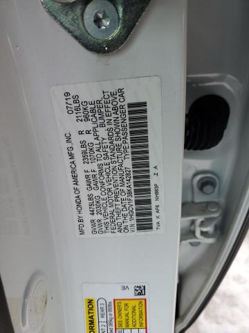2019 HONDA ACCORD SPO - 1HGCV1F38KA142827