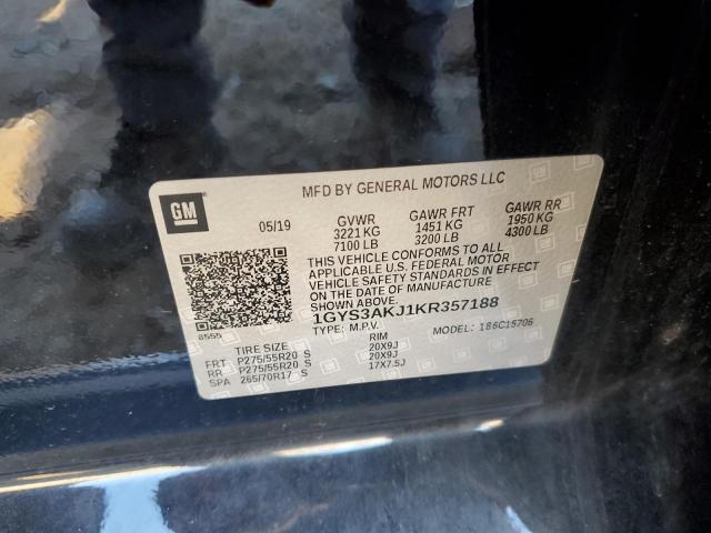 2019 CADILLAC ESCALADE 1GYS3AKJ1KR357188