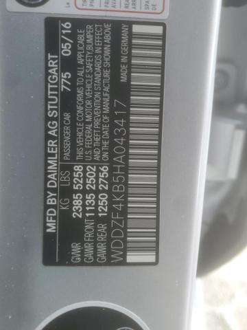 2017 MERCEDES-BENZ E 300 4MAT - WDDZF4KB5HA043417