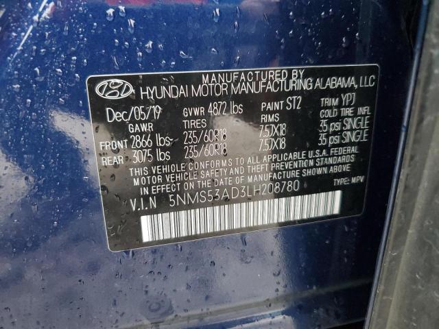 2020 HYUNDAI SANTA FE L - 5NMS53AD3LH208780