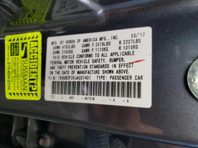 2018 ACURA TLX 19UUB3F35JA001401