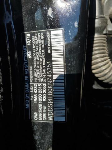 2019 MERCEDES-BENZ CLA 250 - WDDSJ4EB0KN745351