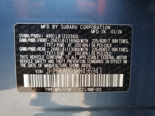 2024 SUBARU FORESTER P - JF2SKADC3RH496943