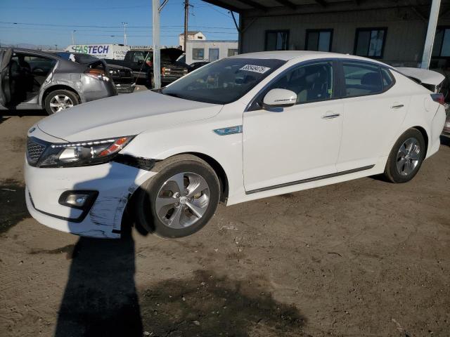 KIA OPTIMA HYB 2015 white  hybrid engine KNAGM4AD4F5088717 photo #1