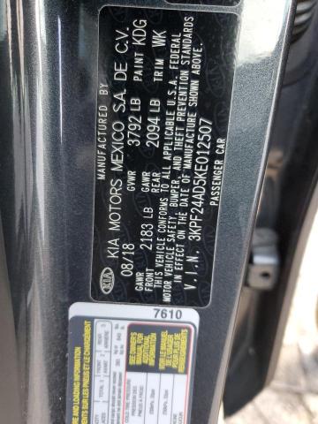 2019 KIA FORTE FE 3KPF24AD5KE012507
