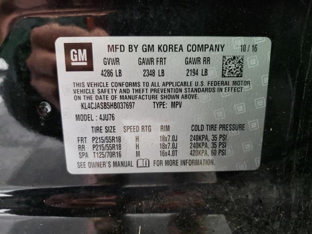 2017 BUICK ENCORE PRE - KL4CJASB5HB037697
