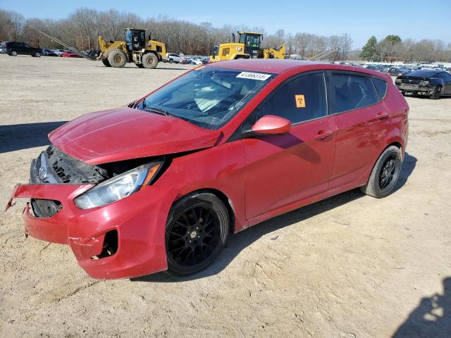 HYUNDAI ACCENT GLS 2012 red hatchbac gas KMHCU5AE4CU017563 photo #1