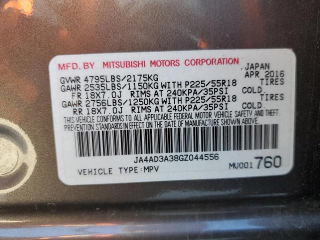 2016 MITSUBISHI OUTLANDER - JA4AD3A38GZ044556