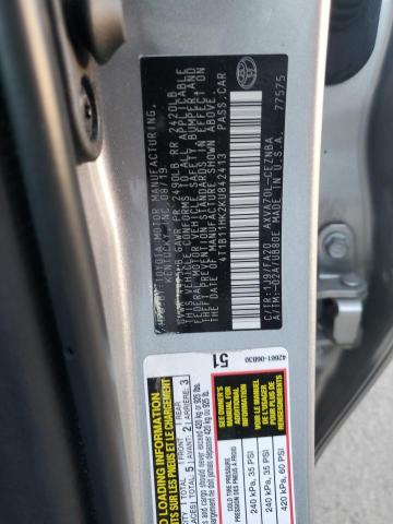 2019 TOYOTA CAMRY L 4T1B11HK2KU842413