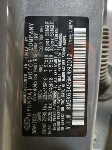 2021 HYUNDAI KONA NIGHT - KM8K63A55MU692012