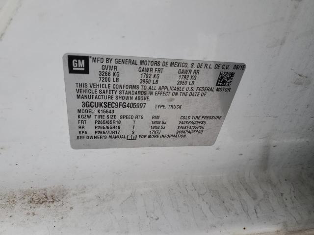 2015 CHEVROLET SILVERADO - 3GCUKSEC9FG405997
