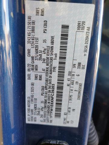 2022 FORD F150 SUPER - 1FTFW1E8XNFC39203