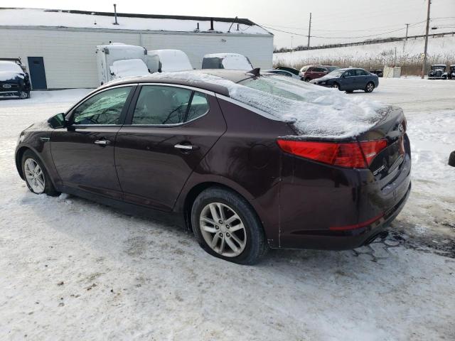 KIA OPTIMA LX 2013 maroon sedan 4d gas 5XXGM4A77DG130657 photo #3