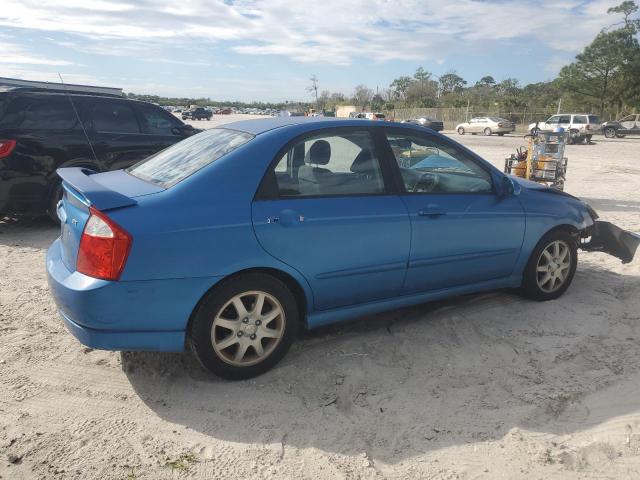 KIA SPECTRA LX 2006 blue  gas KNAFE121965242947 photo #4