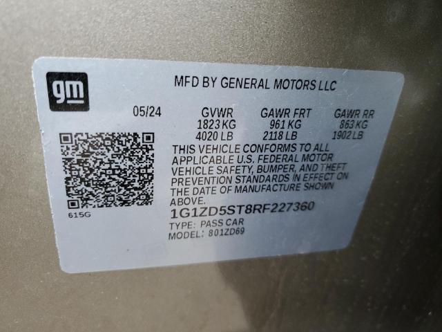 2024 CHEVROLET MALIBU LT - 1G1ZD5ST8RF227360
