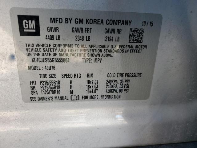 2016 BUICK ENCORE - KL4CJESB5GB555864