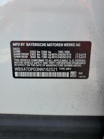 2022 BMW X3 SDRIVE3 WBX47DP03NN162521