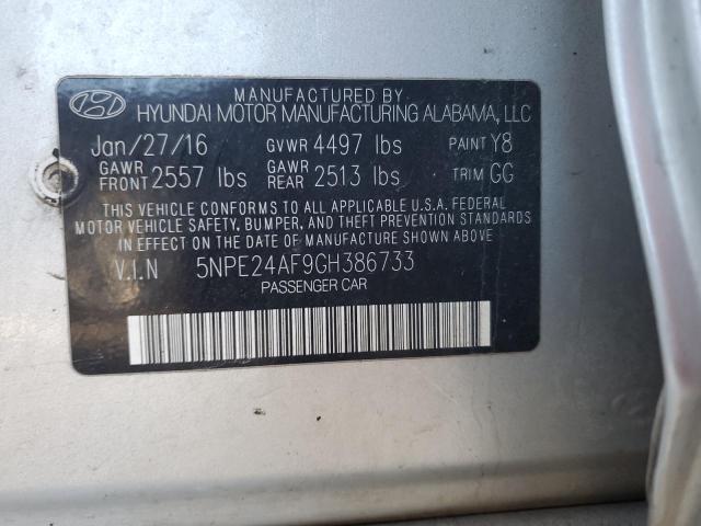 2016 HYUNDAI SONATA SE 5NPE24AF9GH386733