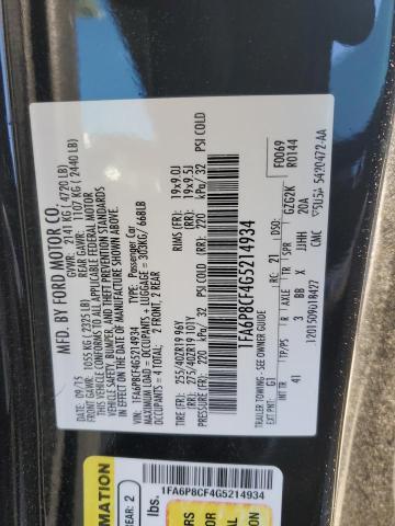 2016 FORD MUSTANG GT - 1FA6P8CF4G5214934