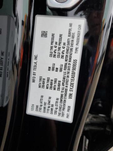 2025 TESLA MODEL 3 - 5YJ3E1EA5SF909555