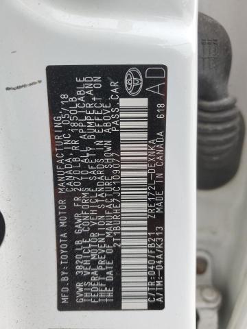 2018 TOYOTA COROLLA L - 2T1BURHE7JC109077
