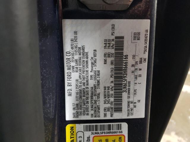 2017 LINCOLN MKZ RESERV - 3LN6L5F93HR666166