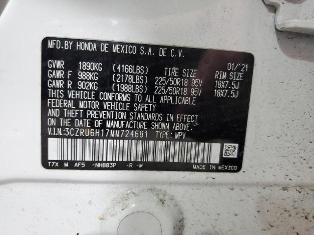 2021 HONDA HR-V SPORT - 3CZRU6H17MM724681