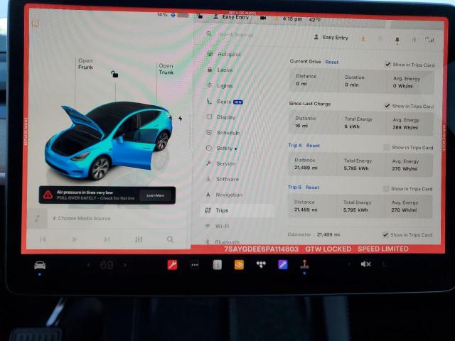 2023 TESLA MODEL Y - 7SAYGDEE6PA114803