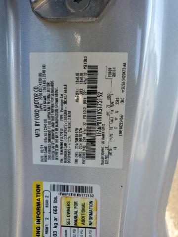 2019 FORD MUSTANG - 1FA6P8TH1K5172152
