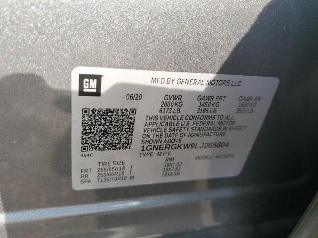 2020 CHEVROLET TRAVERSE L 1GNERGKW9LJ265804