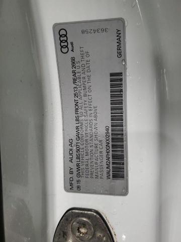 2016 AUDI A5 PREMIUM - WAUM2AFH0GN002940