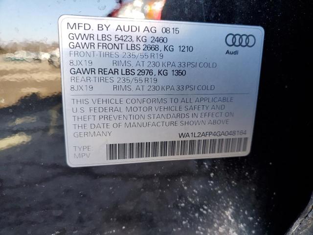 2016 AUDI Q5 PREMIUM WA1L2AFP4GA048164