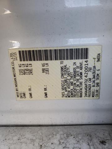 2016 NISSAN MAXIMA 3.5 - 1N4AA6AP7GC420014