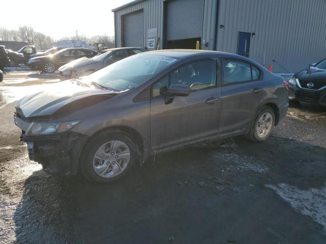 HONDA CIVIC LX 2015 gray  gas 19XFB2F53FE205816 photo #1