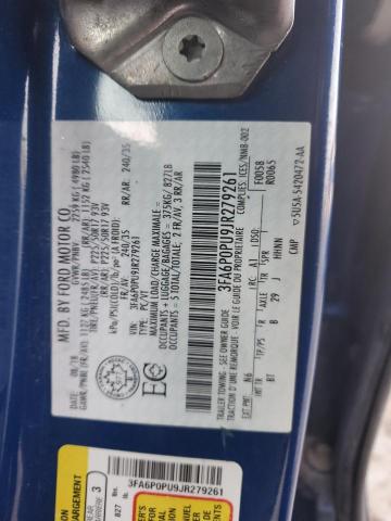 2018 FORD FUSION SE - 3FA6P0PU9JR279261