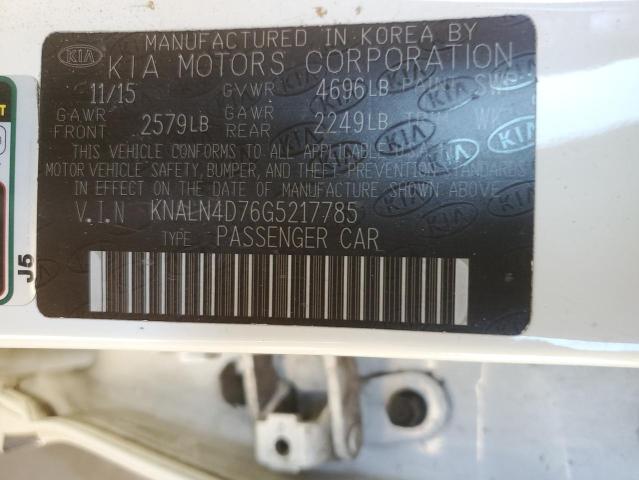 2016 KIA CADENZA LU KNALN4D76G5217785
