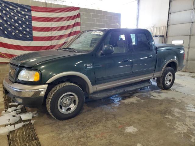 FORD F150 SUPER 2003 green crew pic gas 1FTRW08L13KB27546 photo #1