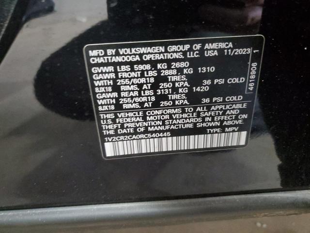 2024 VOLKSWAGEN ATLAS PEAK 1V2CR2CA0RC540445