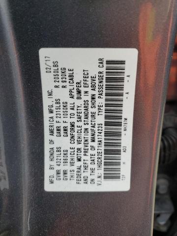 2017 HONDA ACCORD EX - 1HGCR2E71HA174235