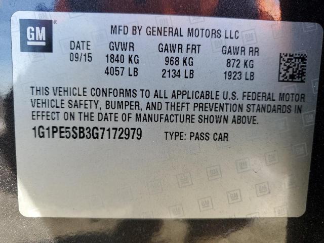 2016 CHEVROLET CRUZE LIMI 1G1PE5SB3G7172979