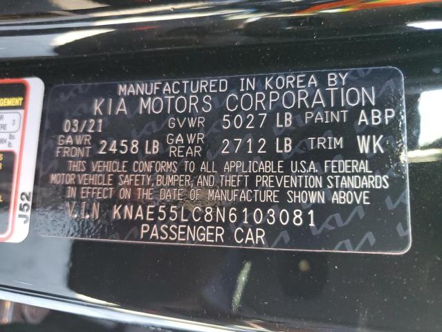 2022 KIA STINGER GT - KNAE55LC8N6103081