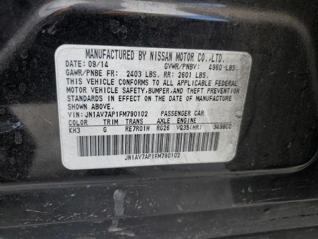 2015 INFINITI Q50 HYBRID JN1AV7AP1FM790102