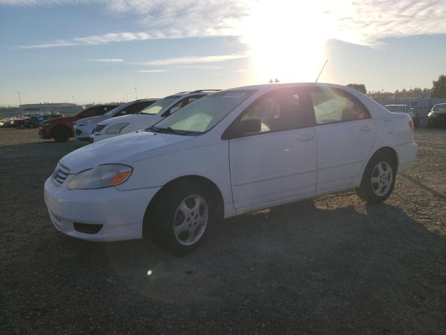 TOYOTA COROLLA CE 2004 white  gas JTDBR32E042019117 photo #1